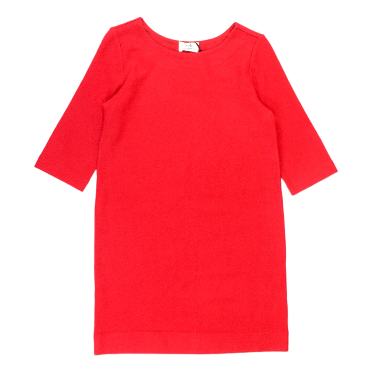 Hush Red Felix Brushed Cotton Midi Dress