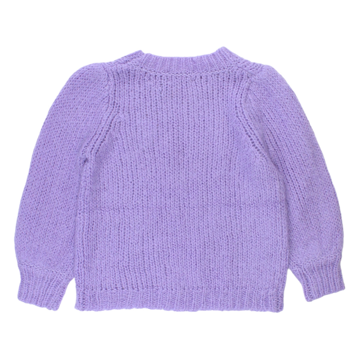 Hush Lilac Knitted Balloon Sleeve Jumper
