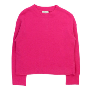 Hush Bright Pink Cropped Knit Jumper