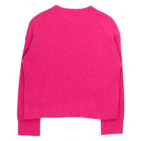 Hush Bright Pink Cropped Knit Jumper