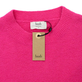 Hush Bright Pink Cropped Knit Jumper