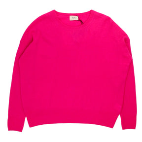 Hush Hot Pink Cashmere Crew Jumper Shop from Crisis Online