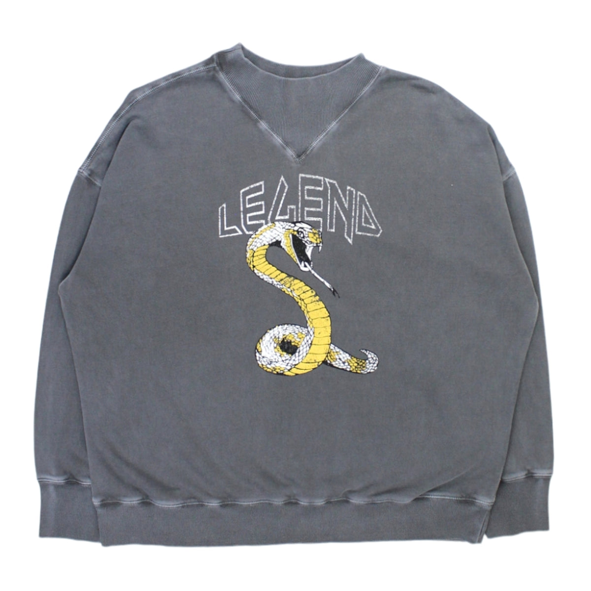 Hush Grey/Multi High Neck Sweatshirt