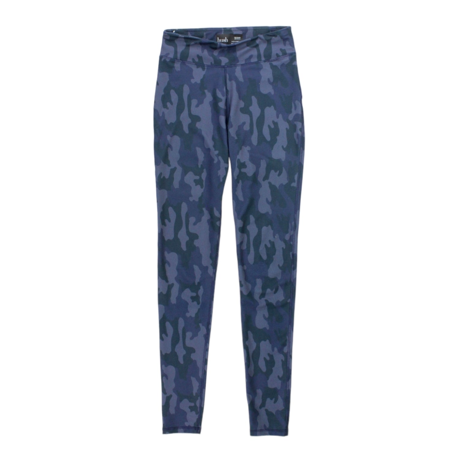 Hush Blue Camo Athleisure Leggings