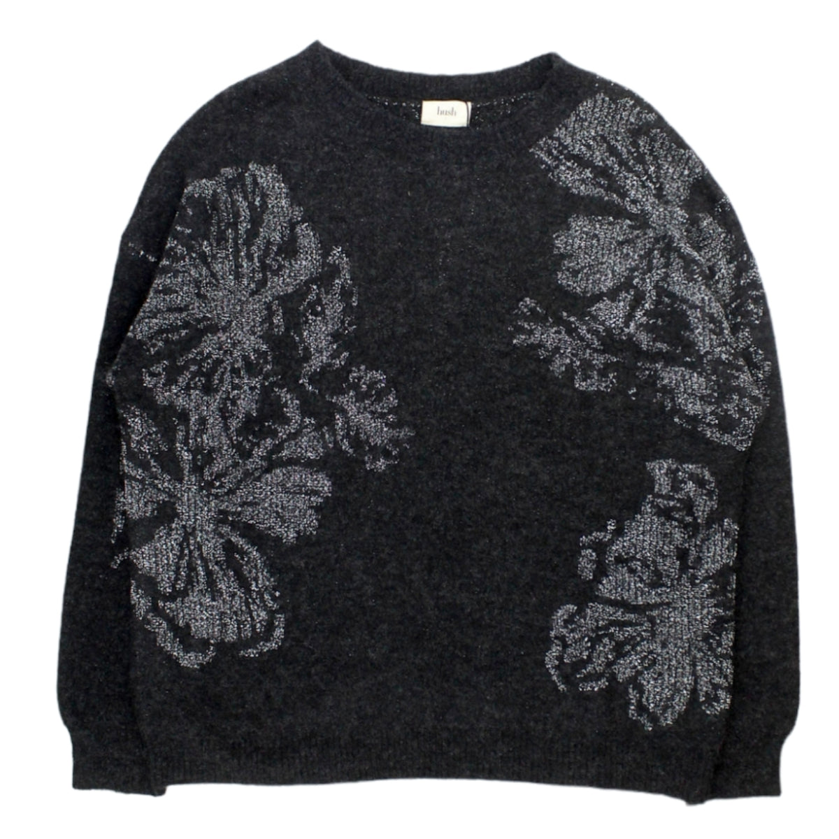 Hush Charcoal/Gunmetal Floral Jumper