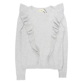 Hush Grey Marl Frilled Jumper