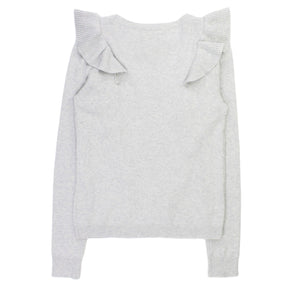 Hush Grey Marl Frilled Jumper