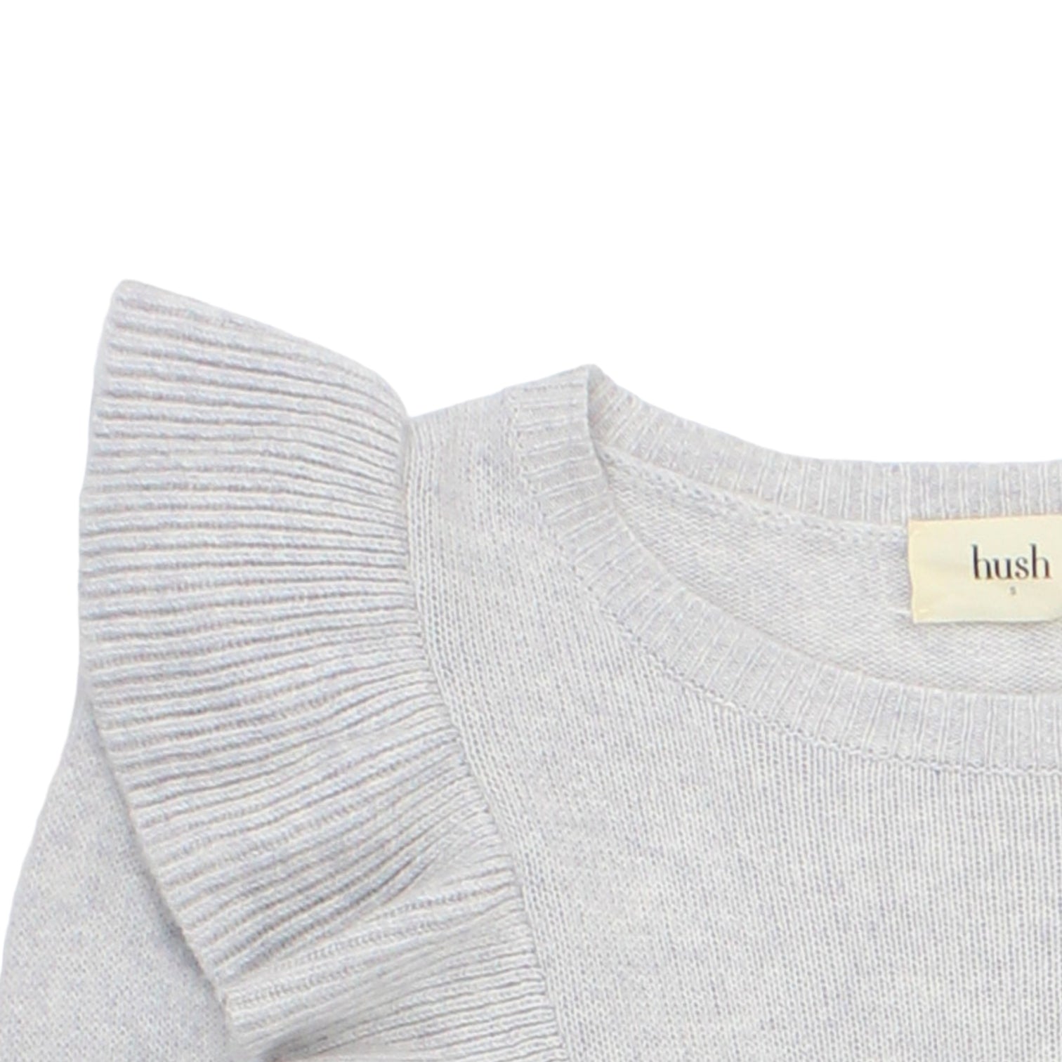 Hush Grey Marl Frilled Jumper