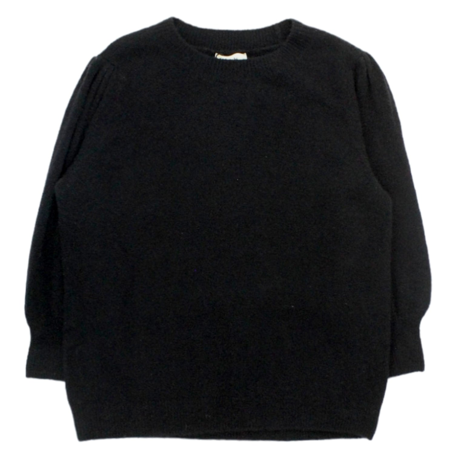 Hush Black Gathered Sleeve Jumper