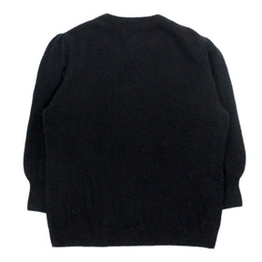 Hush Black Gathered Sleeve Jumper