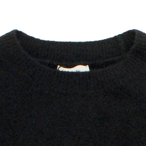 Hush Black Gathered Sleeve Jumper