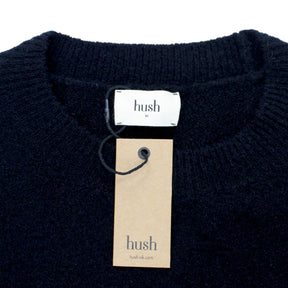 Hush Black Gathered Sleeve Jumper