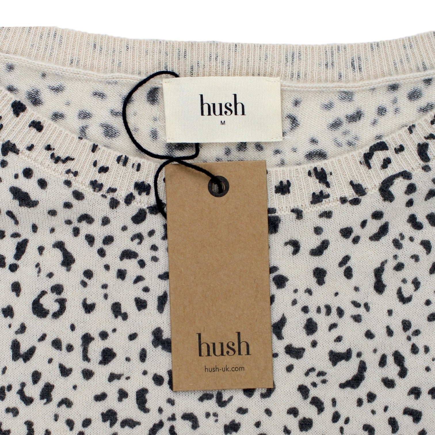 Hush Ecru Mini Mark Print Jumper