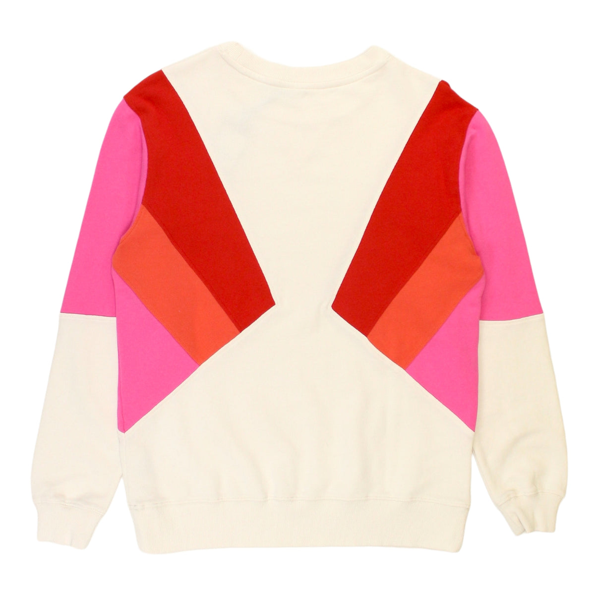Hush Pink Colour Block Oversized Sweatshirt