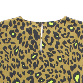 Hush Green Naomi Leopard Print Top