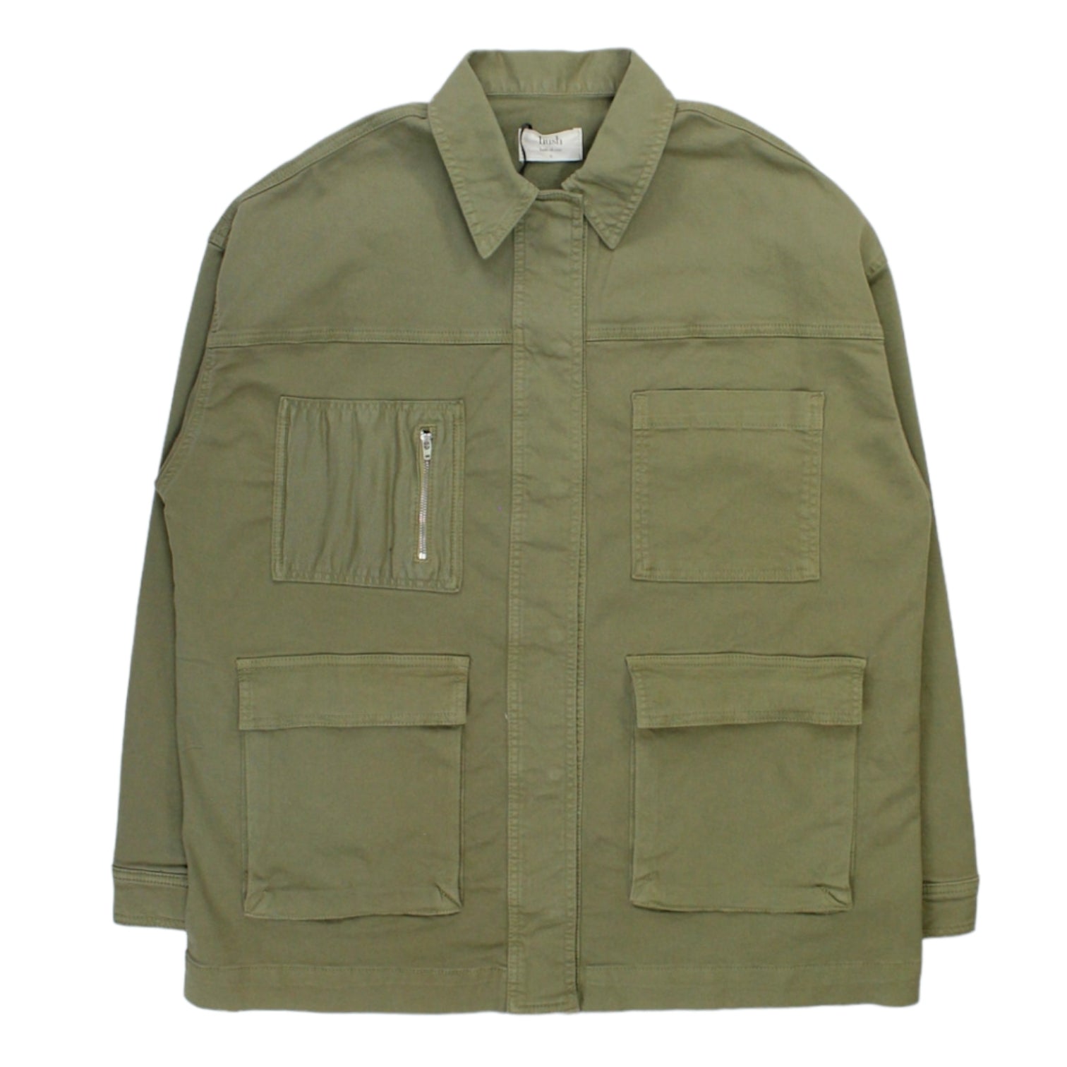 Hush Khaki Lakey Cargo Jacket