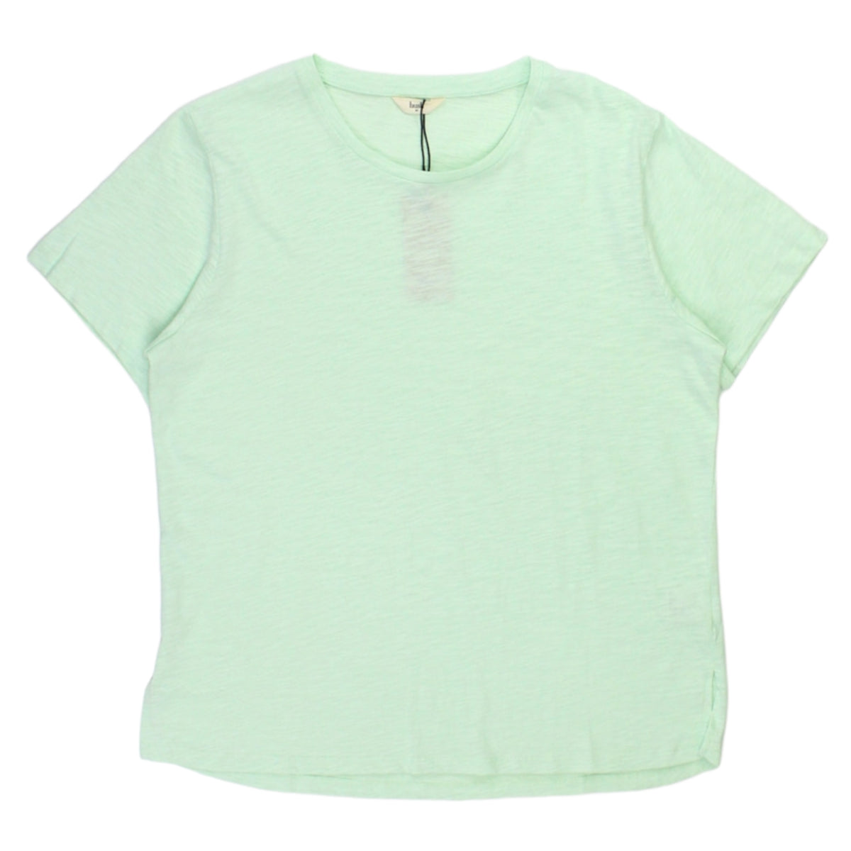 Hush Summer Green Cotton Slub Crew T-Shirt