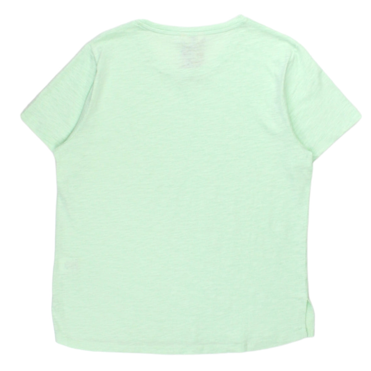 Hush Summer Green Cotton Slub Crew T-Shirt