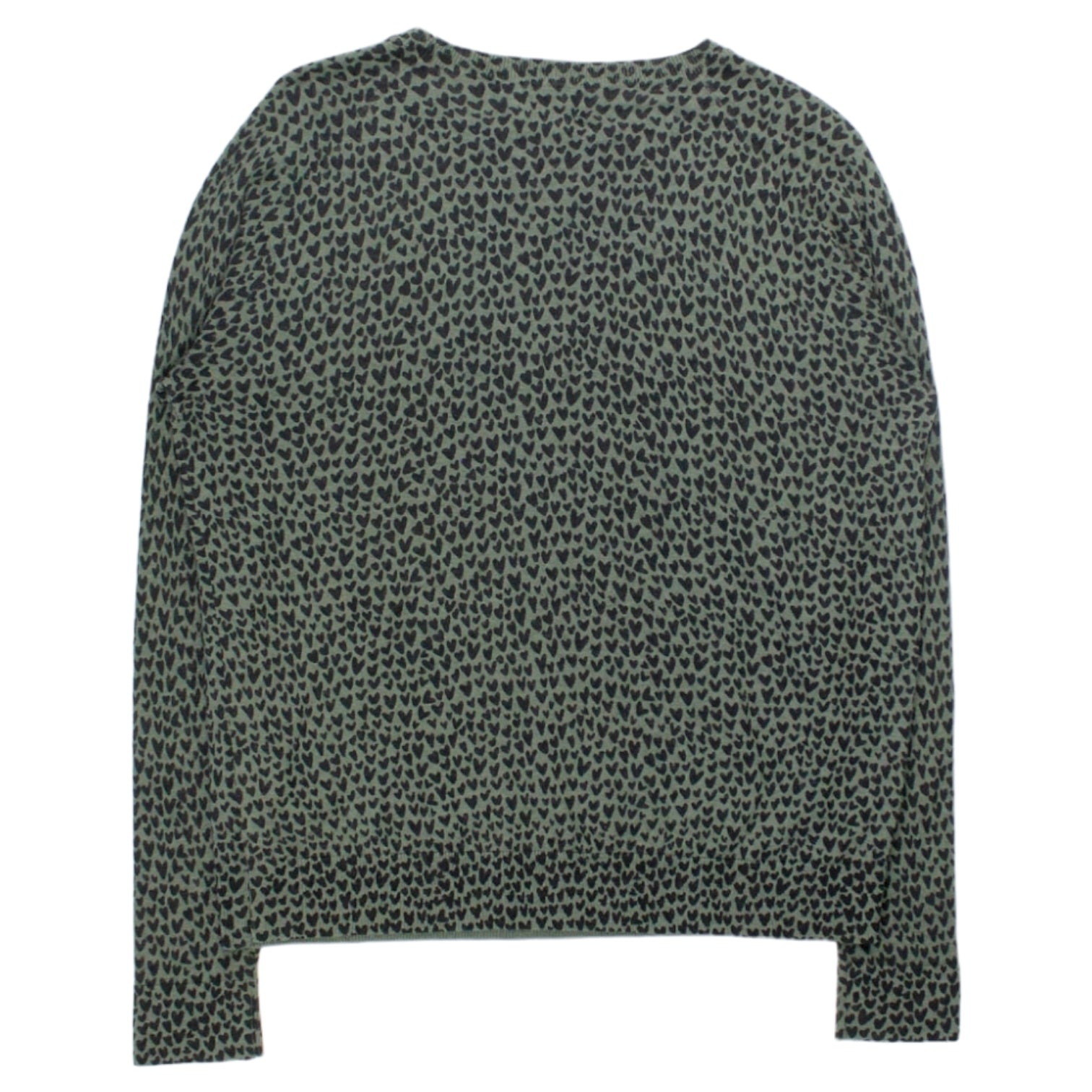 Hush Khaki Heart Print Jumper