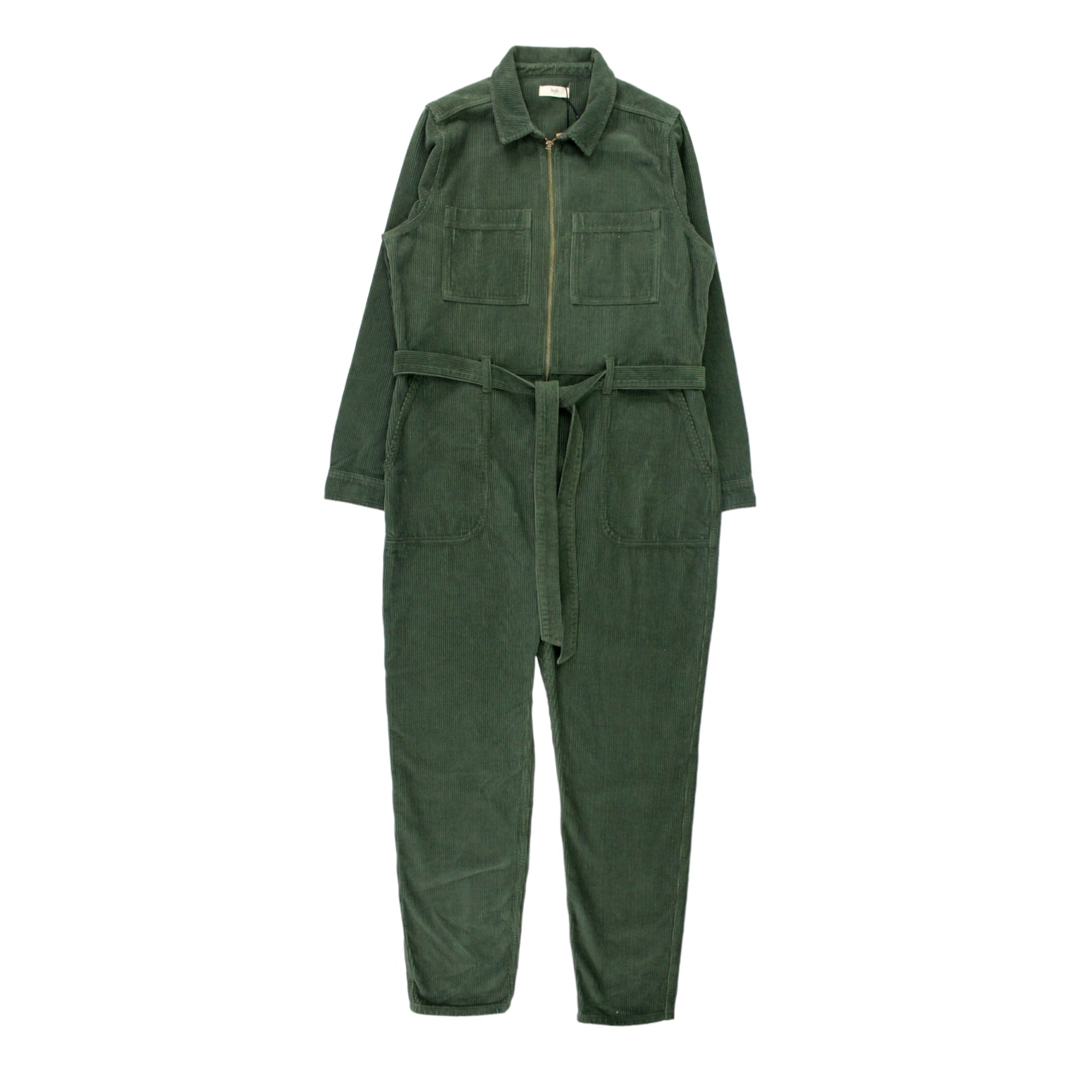 Hush Khaki Lilou Cord Boilersuit