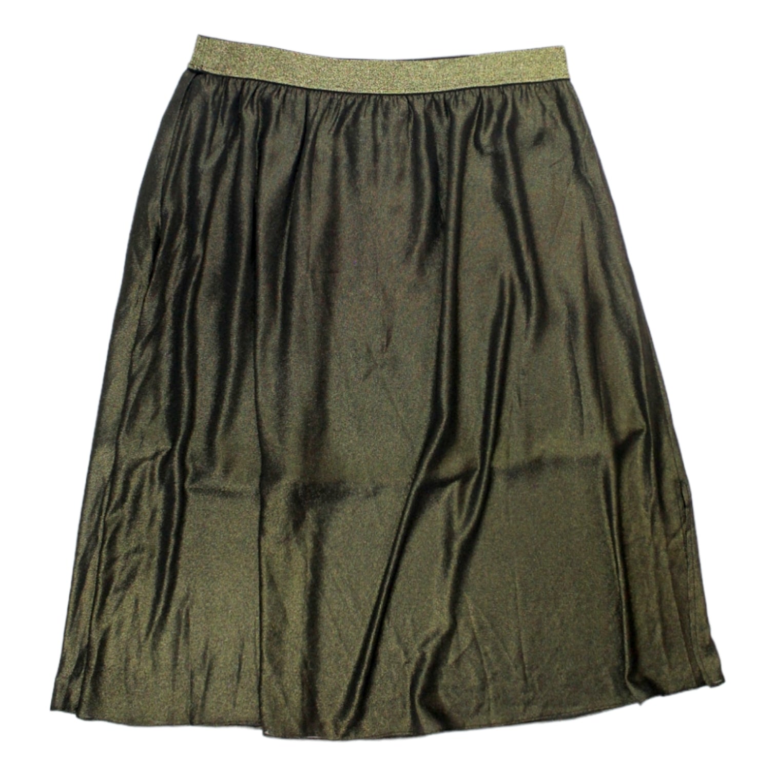 Hush metallic pleated skirt bronze hotsell