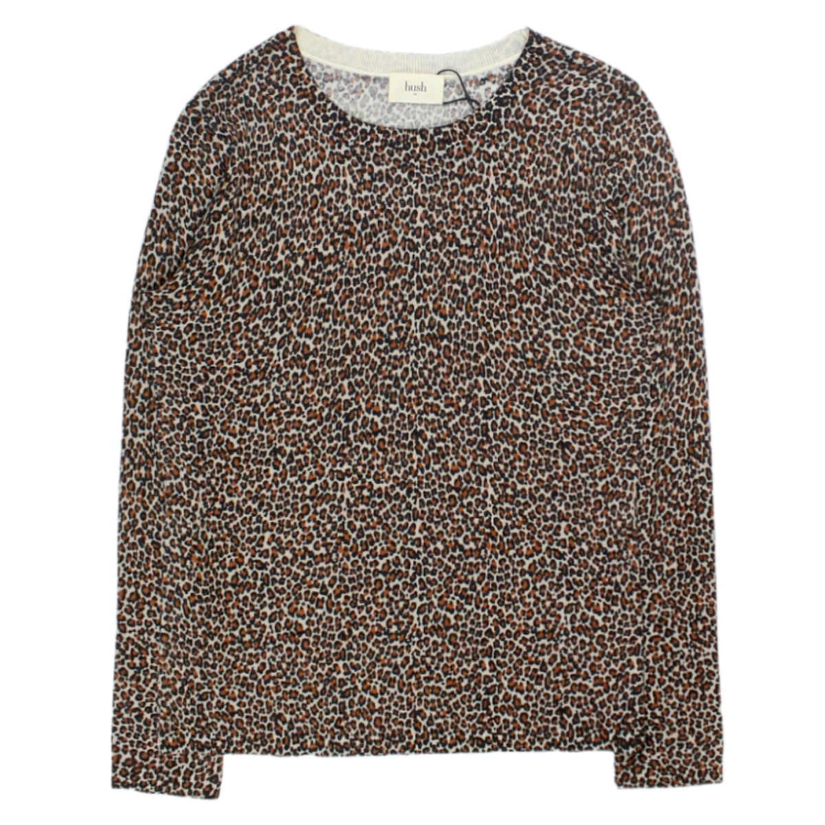 Hush Cream Leopard Printed Jumper