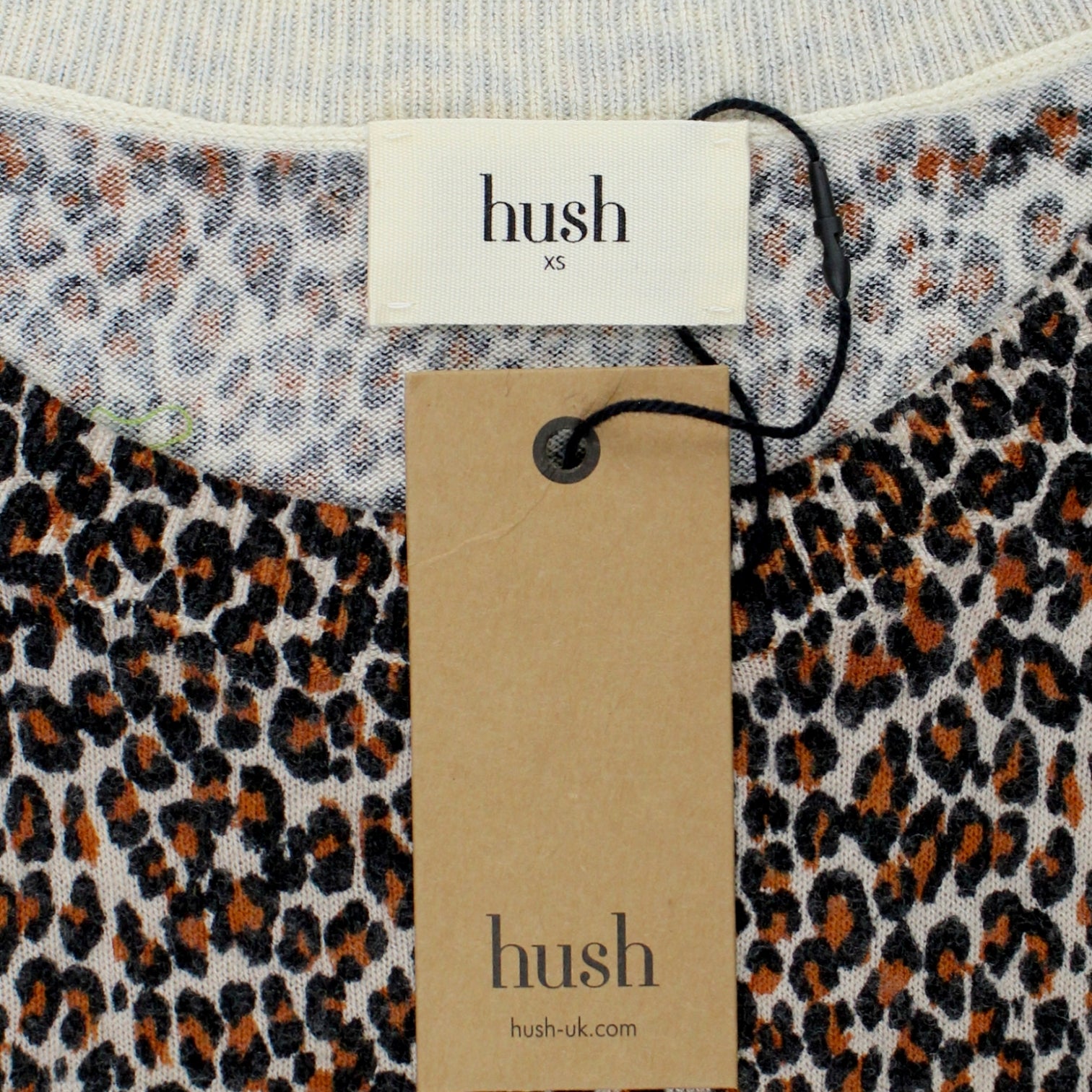 Hush Cream Leopard Printed Jumper