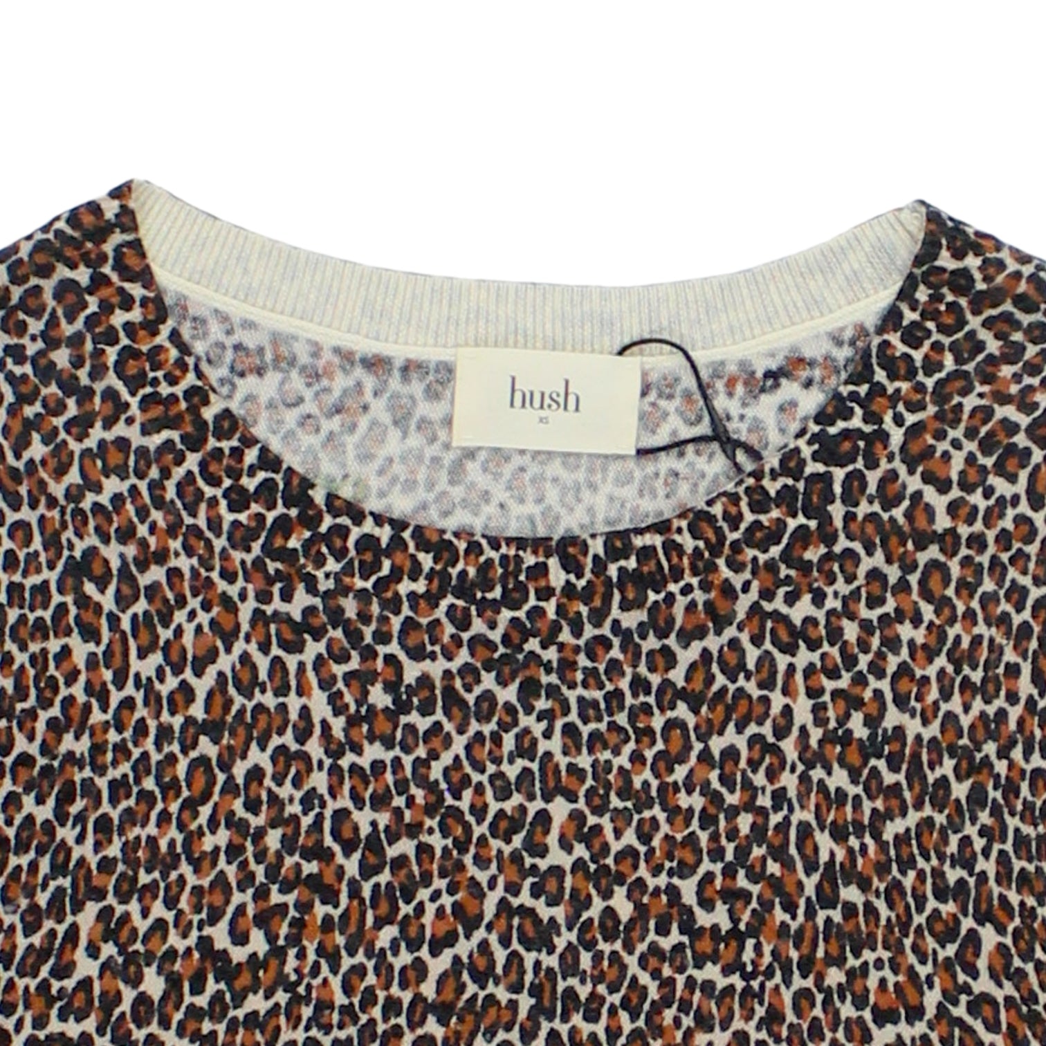 Hush Cream Leopard Printed Jumper