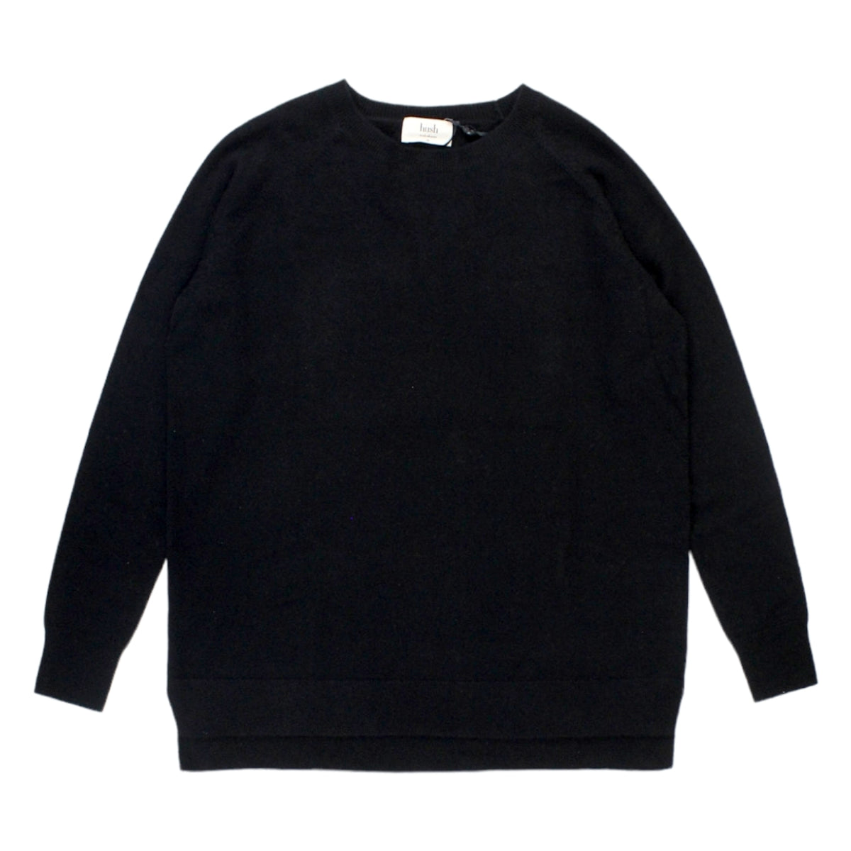 Hush Black Cashmere Boyfriend Jumper