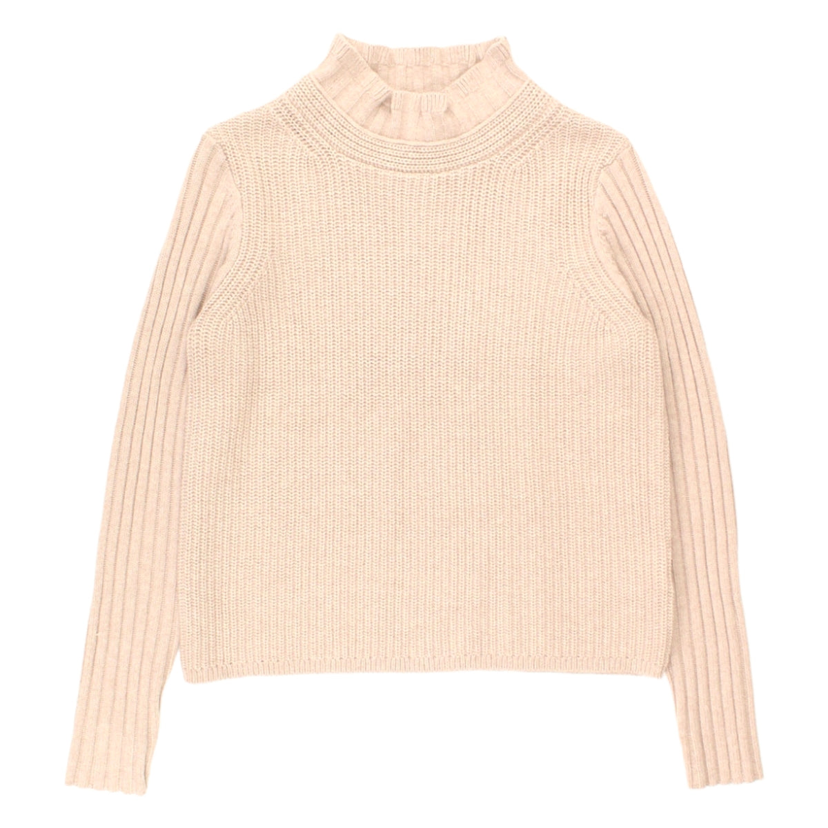 Hush Dusty Pink Kiely Frill Neck Jumper