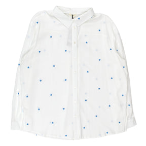 Hush White Blue Heart Shirt