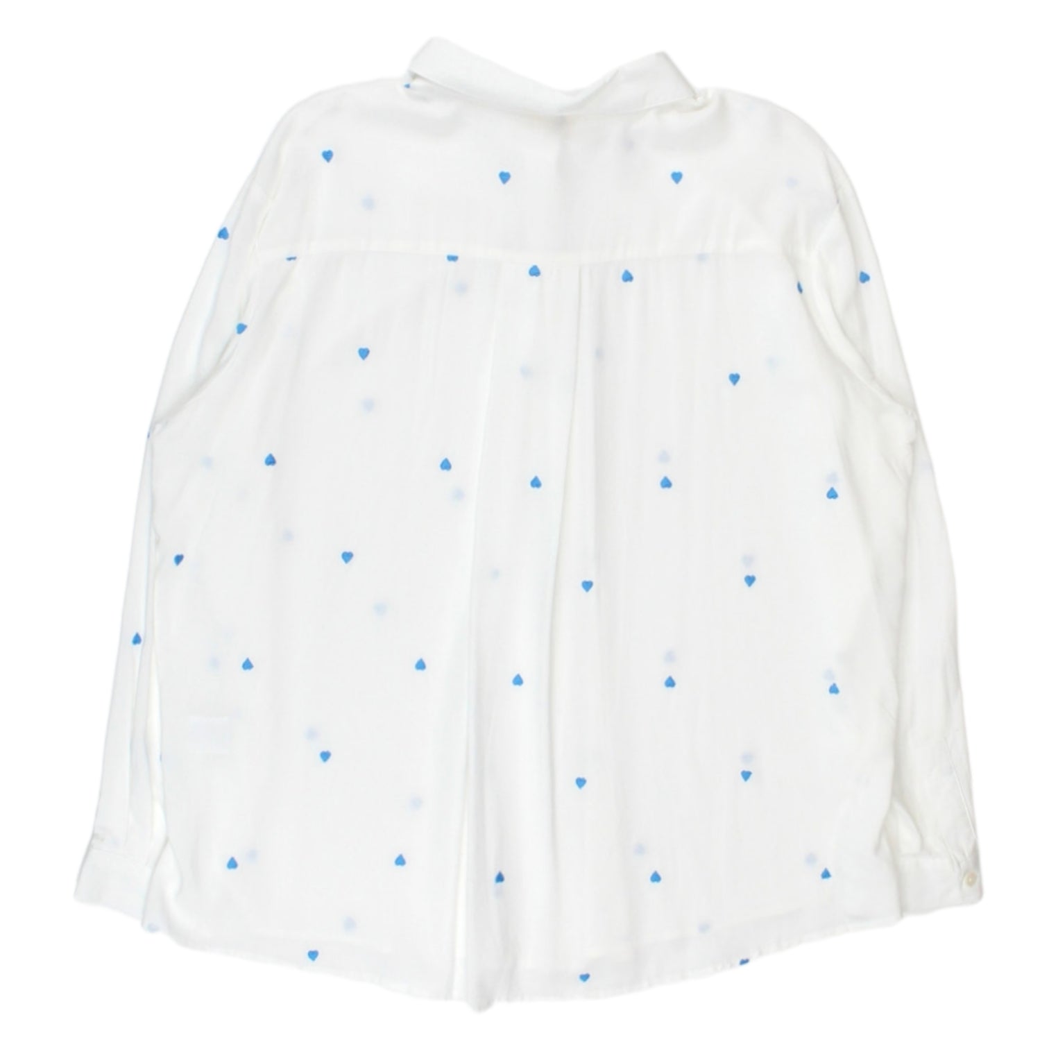 Hush White Blue Heart Shirt