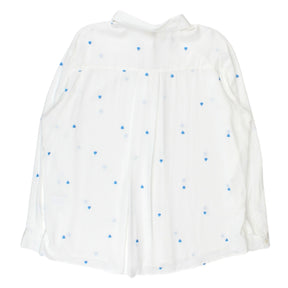 Hush White Blue Heart Shirt