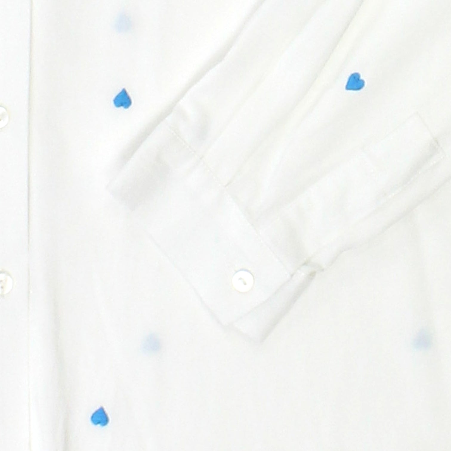 Hush White Blue Heart Shirt