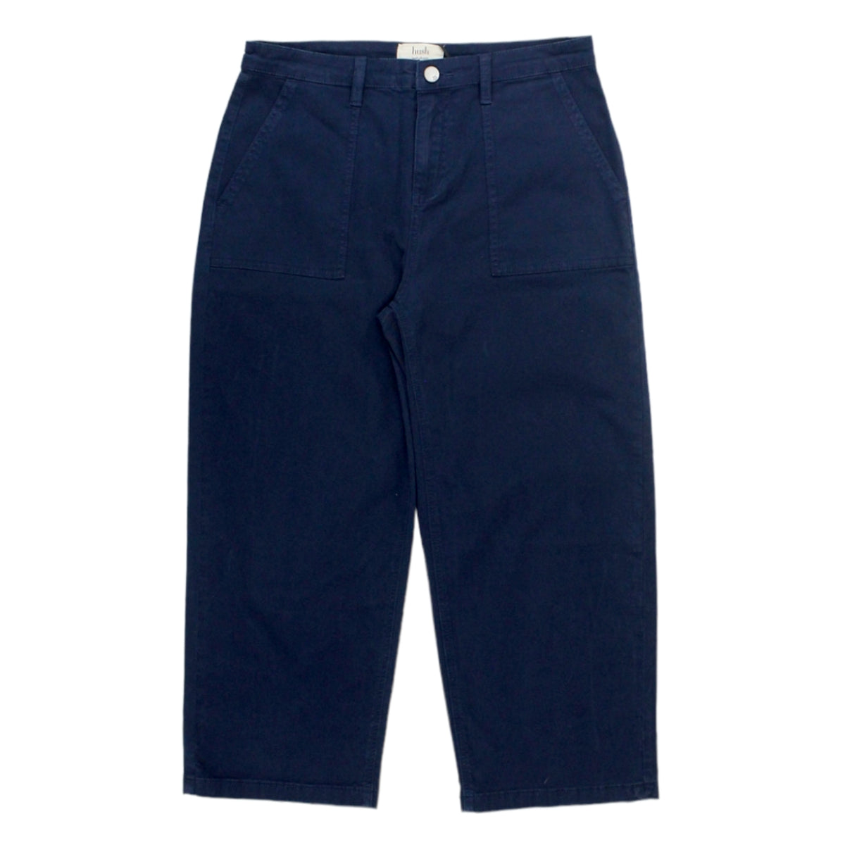 Hush Navy Wide Leg Chinos
