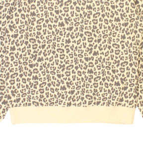 Hush Cream Leopard Oversized Sweat Top