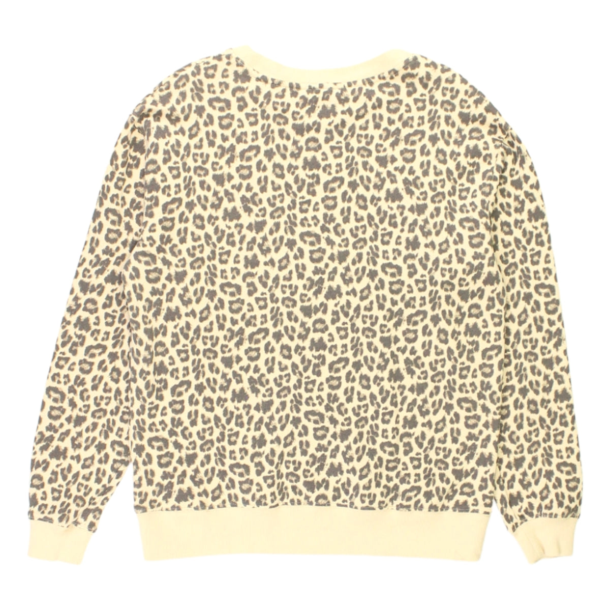 Hush Cream Leopard Oversized Sweat Top