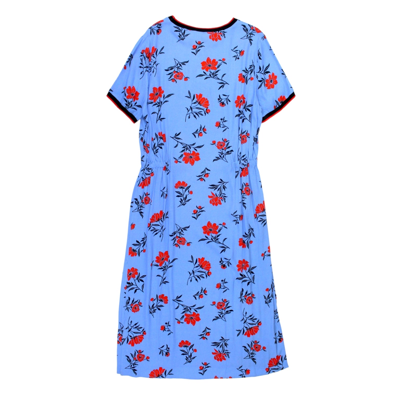 Hush Blue Scattered Rose Print Dress