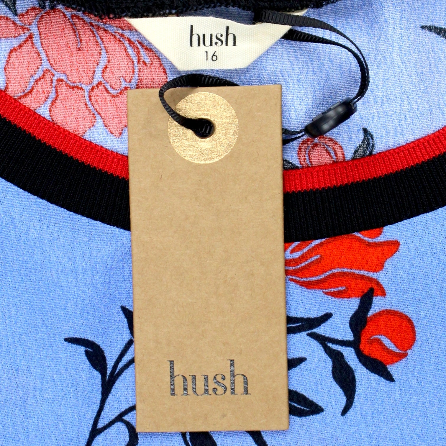 Hush Blue Scattered Rose Print Dress