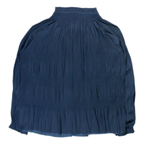 Hush Navy Crinkle Blouse