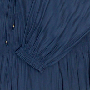 Hush Navy Crinkle Blouse