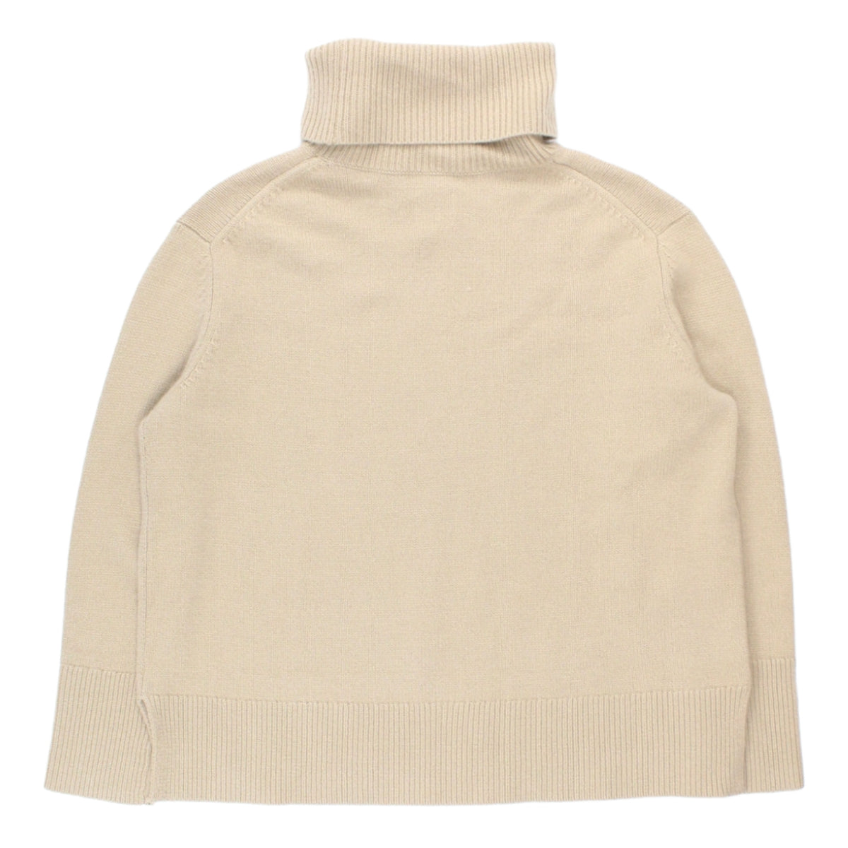 Hush Camel Chunky Cashmere Roll Neck Jumper