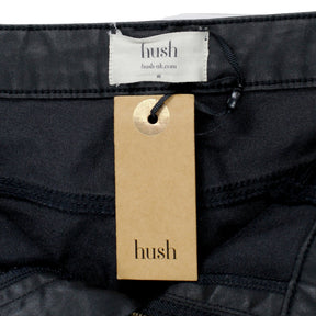 Hush Black Coated Jeans