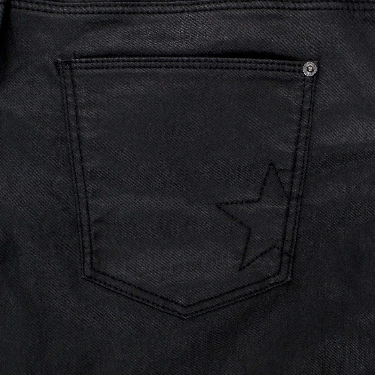 Hush Black Coated Jeans