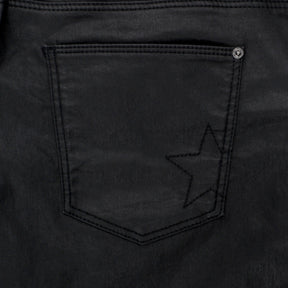 Hush Black Coated Jeans