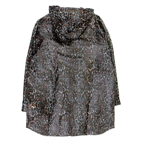 Hush Grey Leopard Printed Rain Mac