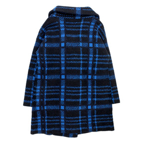 Hush Blue Check Knitted Coatigan