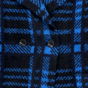 Hush Blue Check Knitted Coatigan