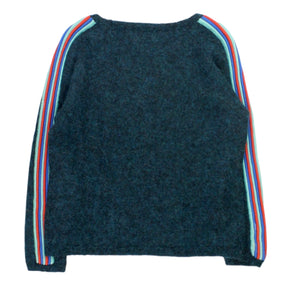 Hush Green Marl Striped Jumper