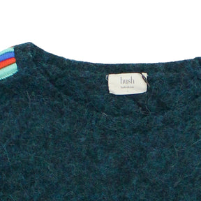 Hush Green Marl Striped Jumper